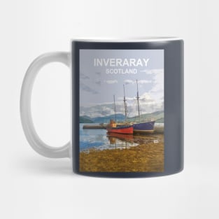 Inveraray, Scotland. Vital Spark, Scottish landscape art Mug